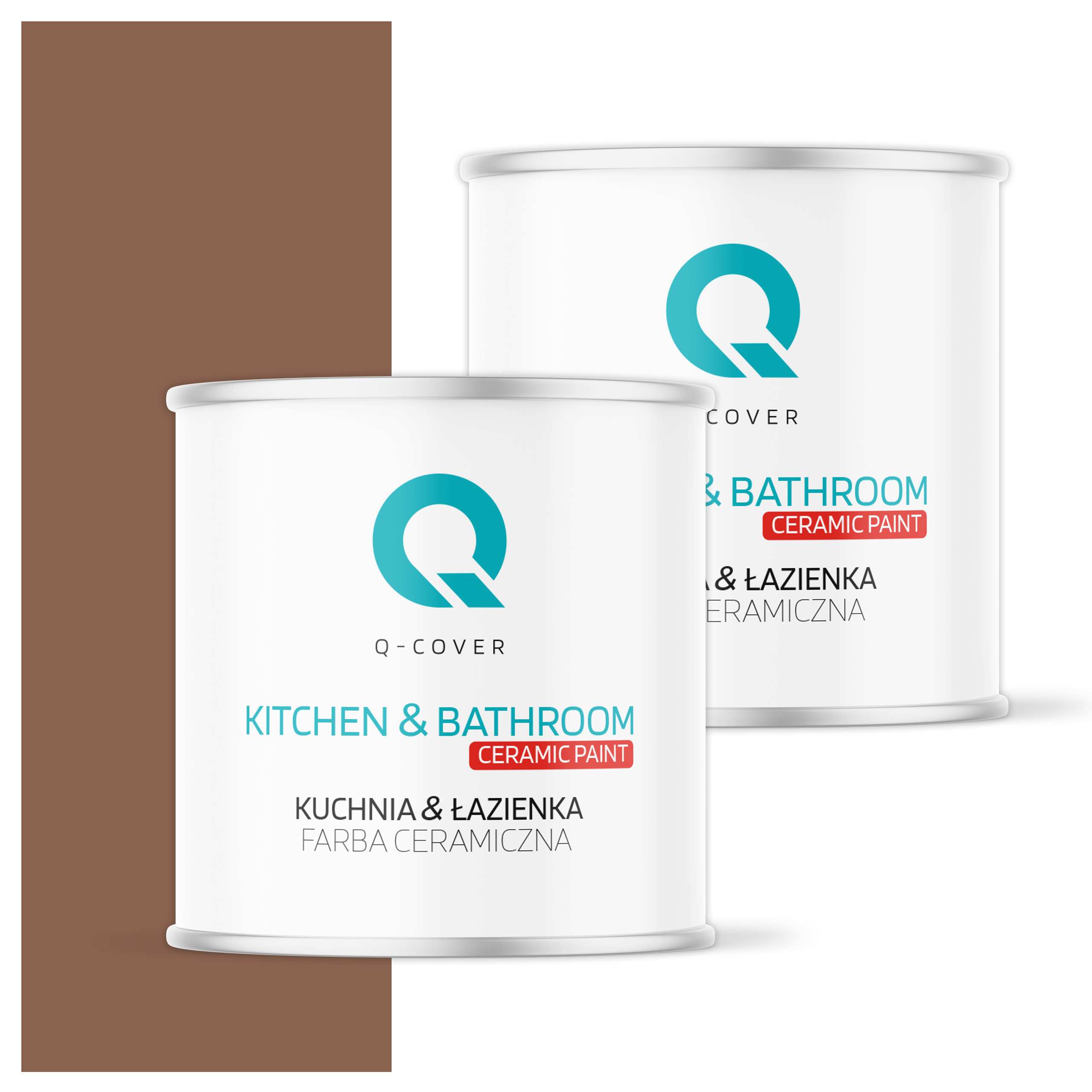 Farba do kuchyne a kúpeľne Umývateľná 2L Hlboká matná farba Čokoládová H4515