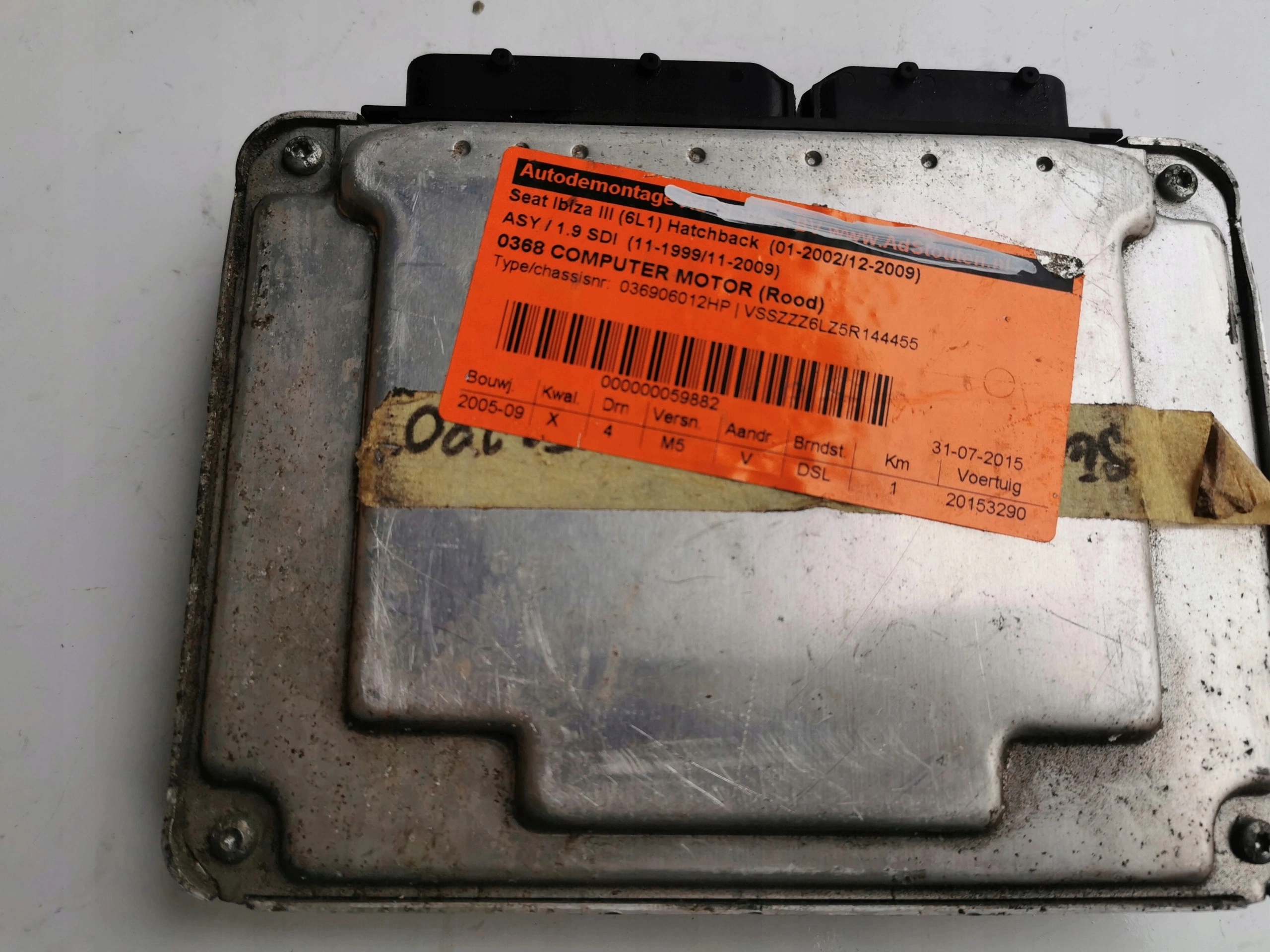 SEAT IBIZA 1.9SDI 0281011320 038906012HP computer