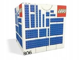 nový Lego 806 Extra Plates Blue Modré dlaždice Misb 1986