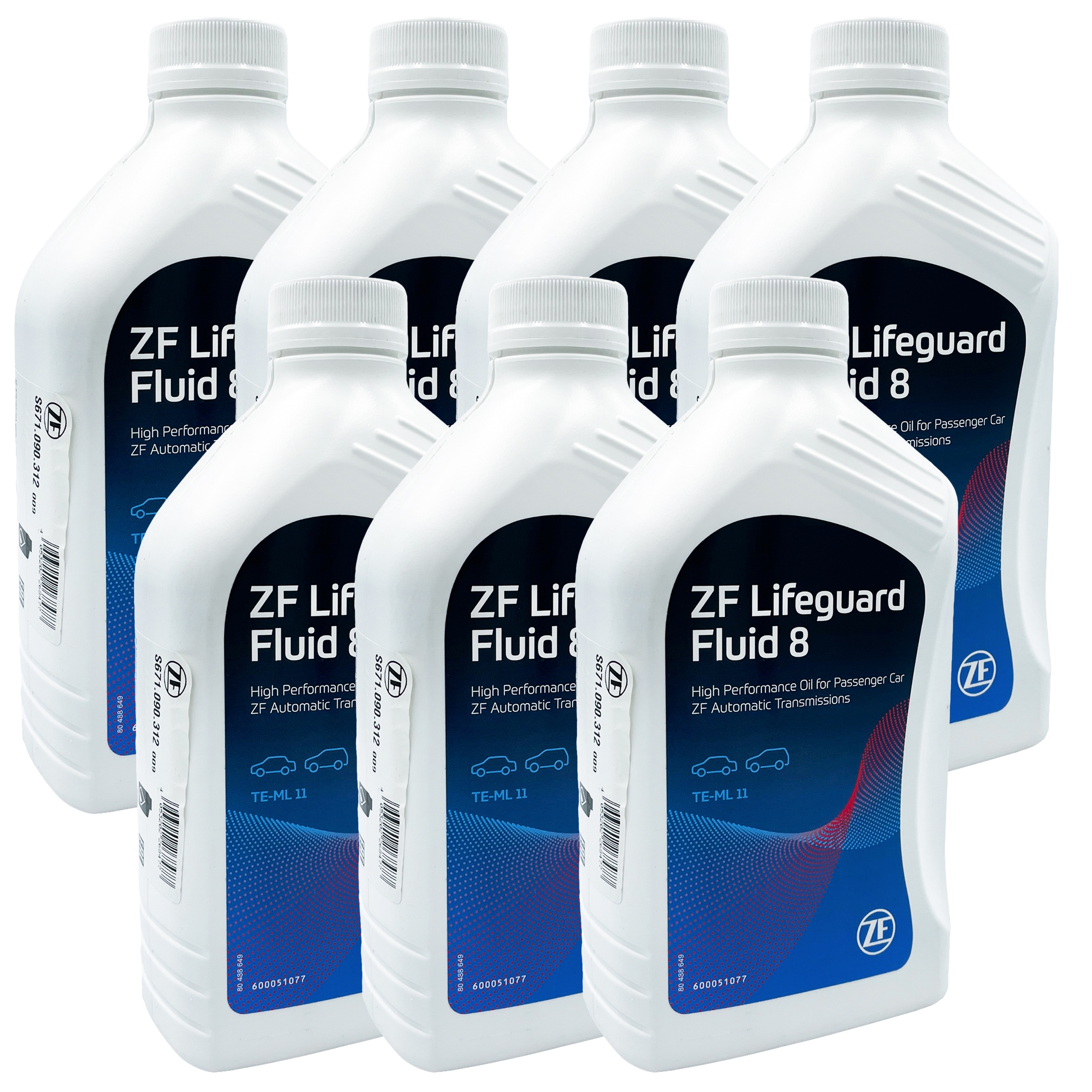 7x Oryginalny Olej ZF Lifeguard Fluid 8 8HP 1L