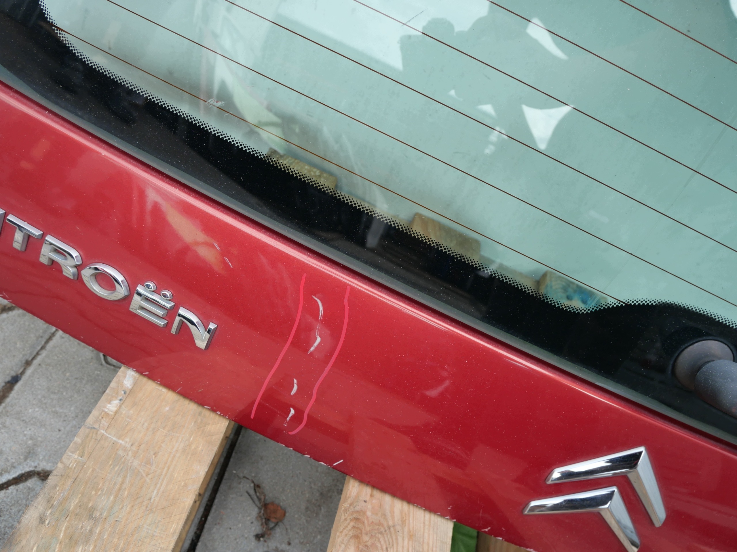 CITROEN C2 trunk door cover boot