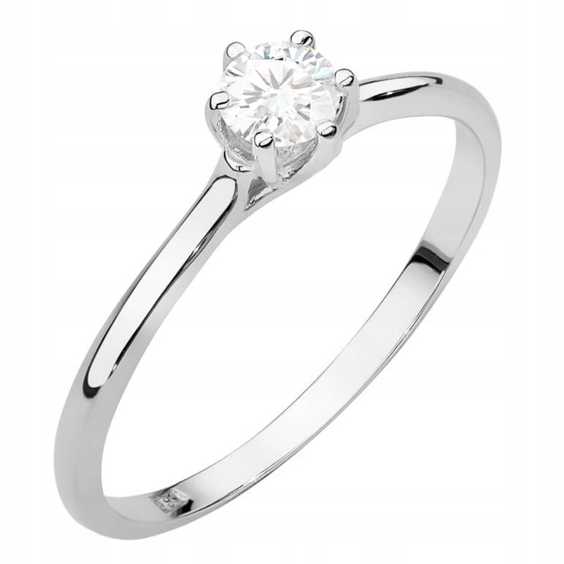 Zlatý Prstýnek pr. 585 14k Laboratorní diamanty 0,21ct