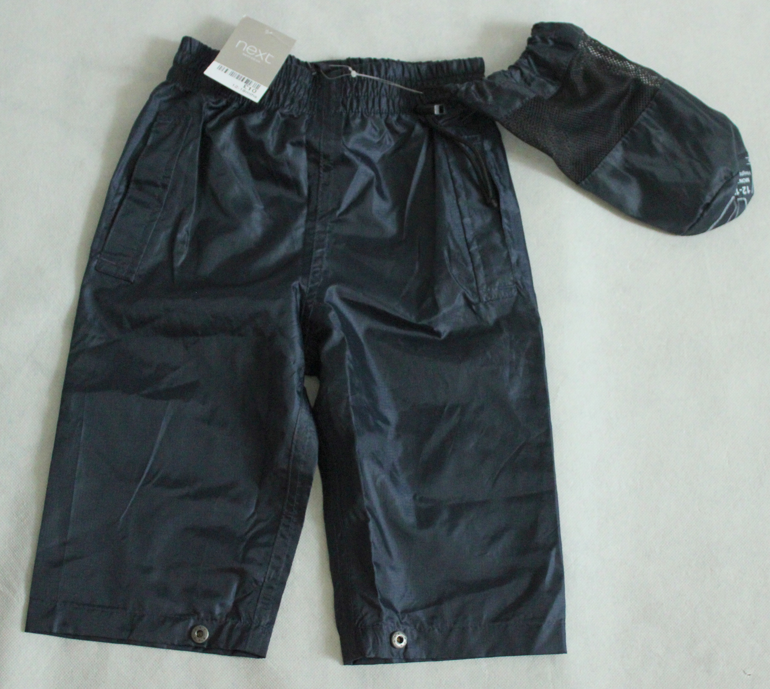 NEXT NOWE ORTALIONOWE SPODNIE PRZECIWDESZCZOWE 86/92