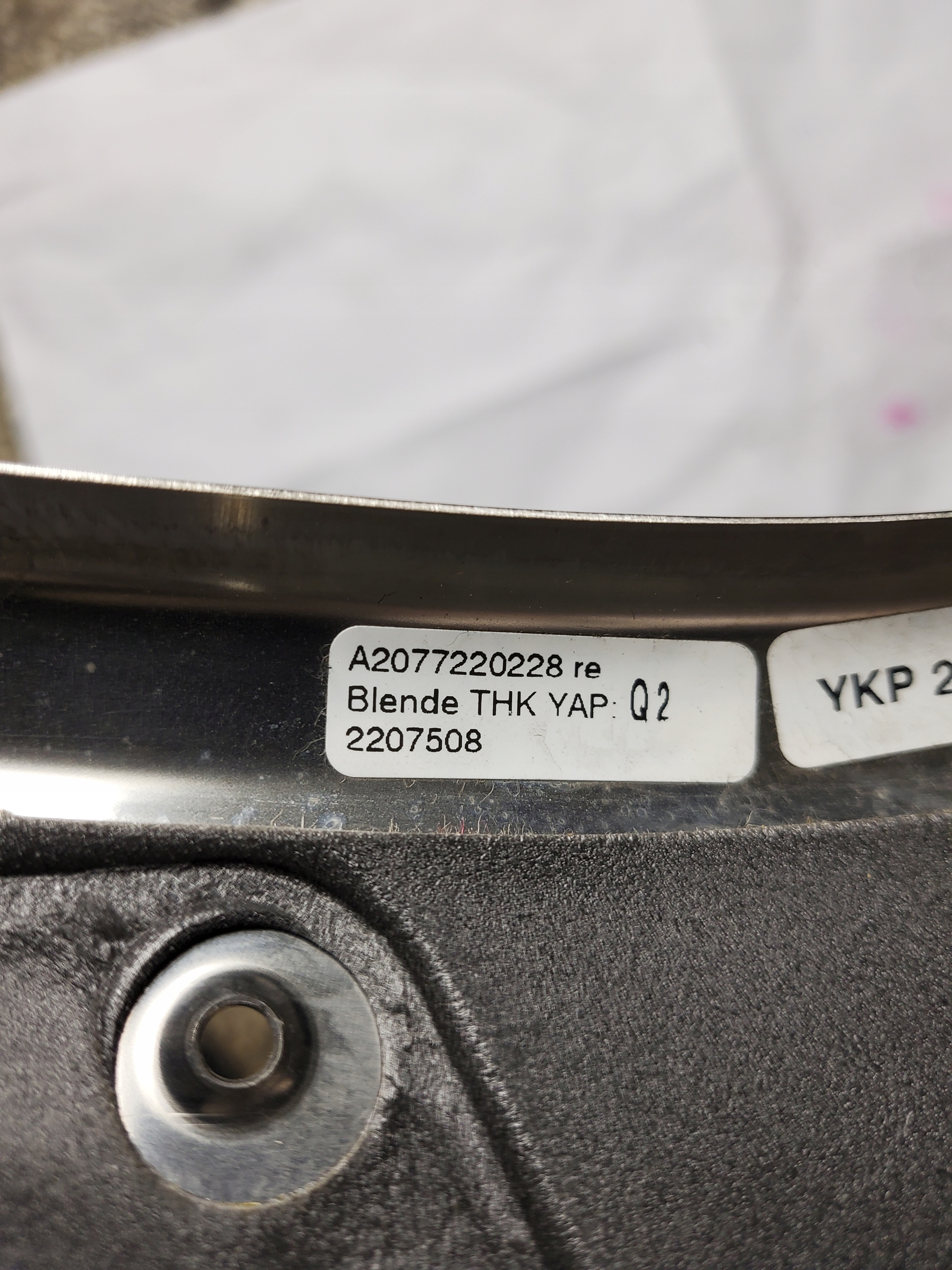 cover spoiler door right MERCEDES E W207 Coupe OE EU