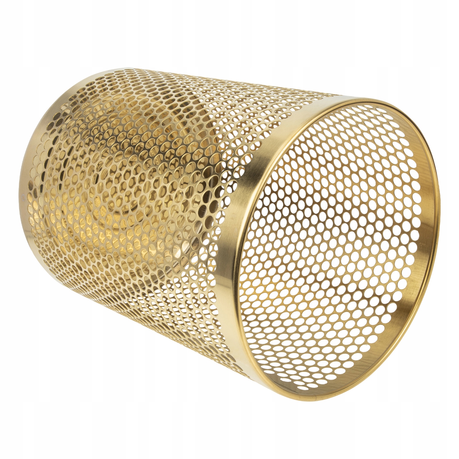 STALOWY KOSZ NA ŚMIECI Z WYCIĘCIAMI DO ŁAZIENKI STYLOWY I TRWAŁY