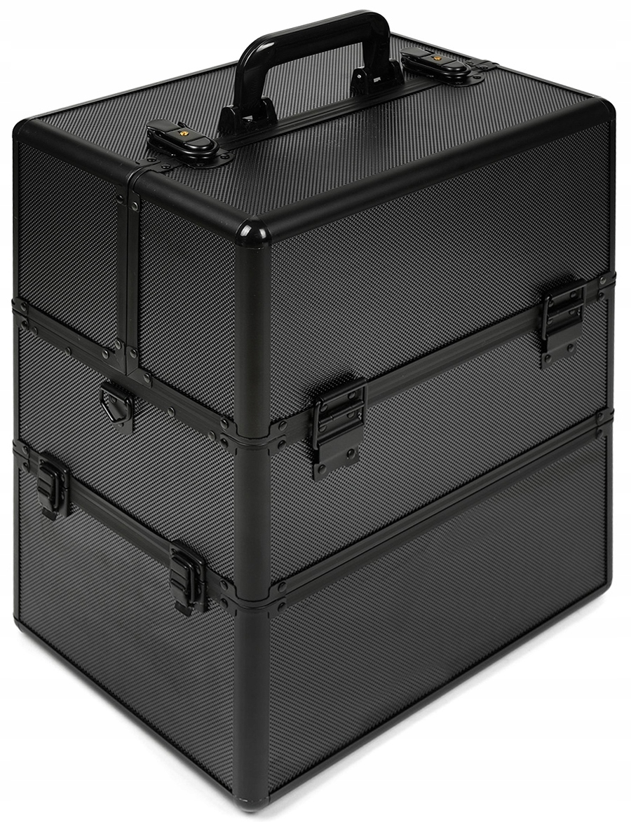 Kufer Kuferek Kosmetyczny Walizka na lampę lakiery kosmetyki Czarny