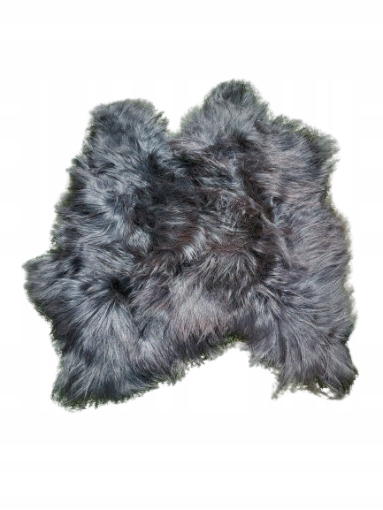 Koberec z ovčej vlny Čierna koža Prírodné