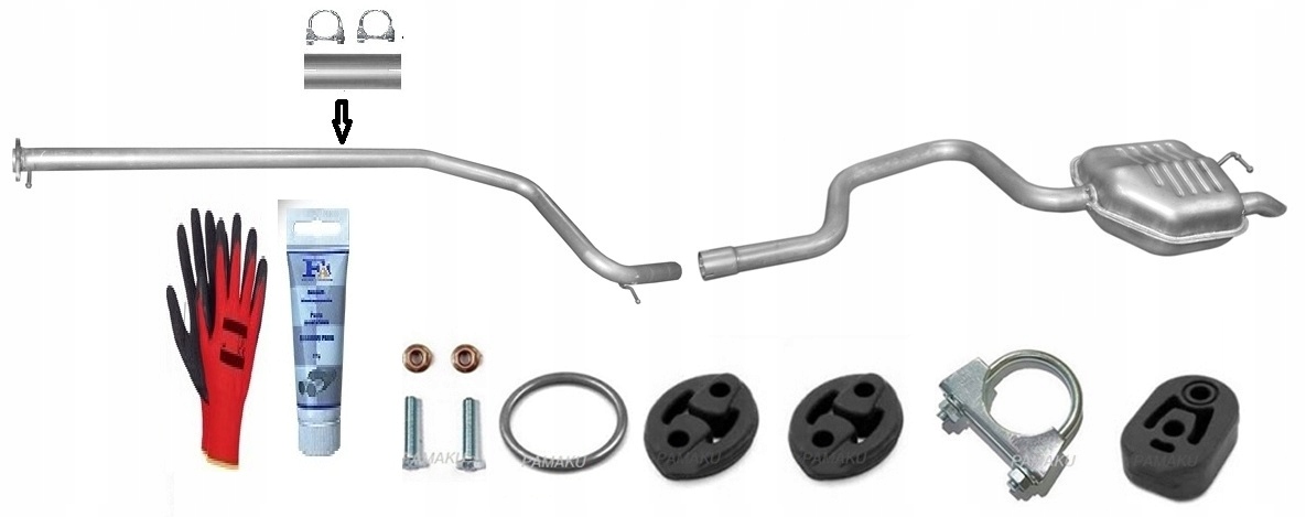Ford Mondeo MK3 2.0 2.2 D (2004-2007) Hatchback Sedan Trubka Tlumič bonus