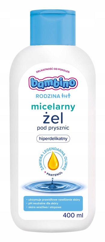BAMBINO RODZINA Micelarny żel pod prysznic do skóry wrażliwej 400 ml