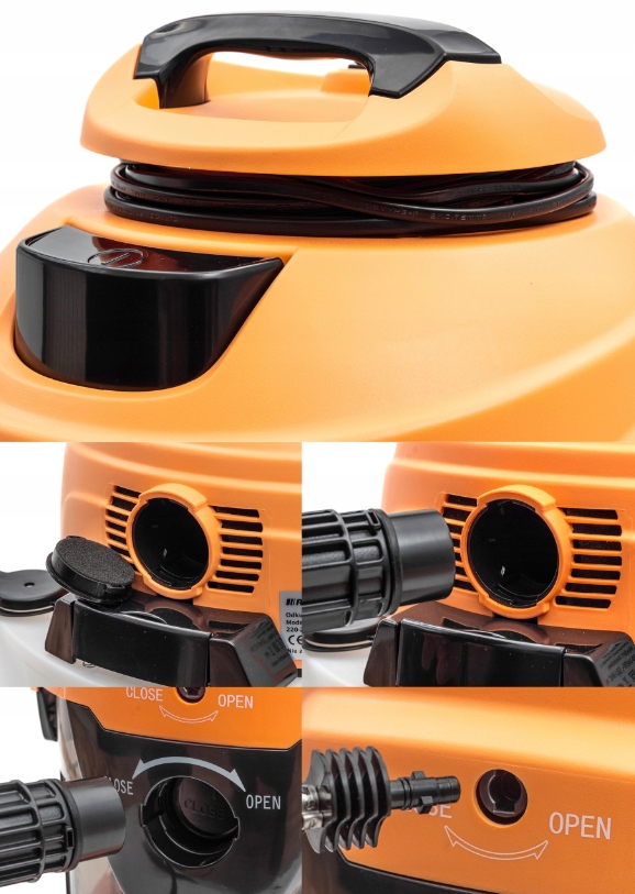 SUPER ODKURZACZ PIORĄCY 2000W MAX MOCY SSANIA RIWALL FUNKCJA PRANIA DYWANÓW Rodzaj zbiornika na kurz pojemnik