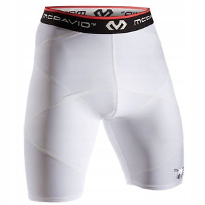 Kraťasy kompresní běžecké kraťasy McDavid bílé L
