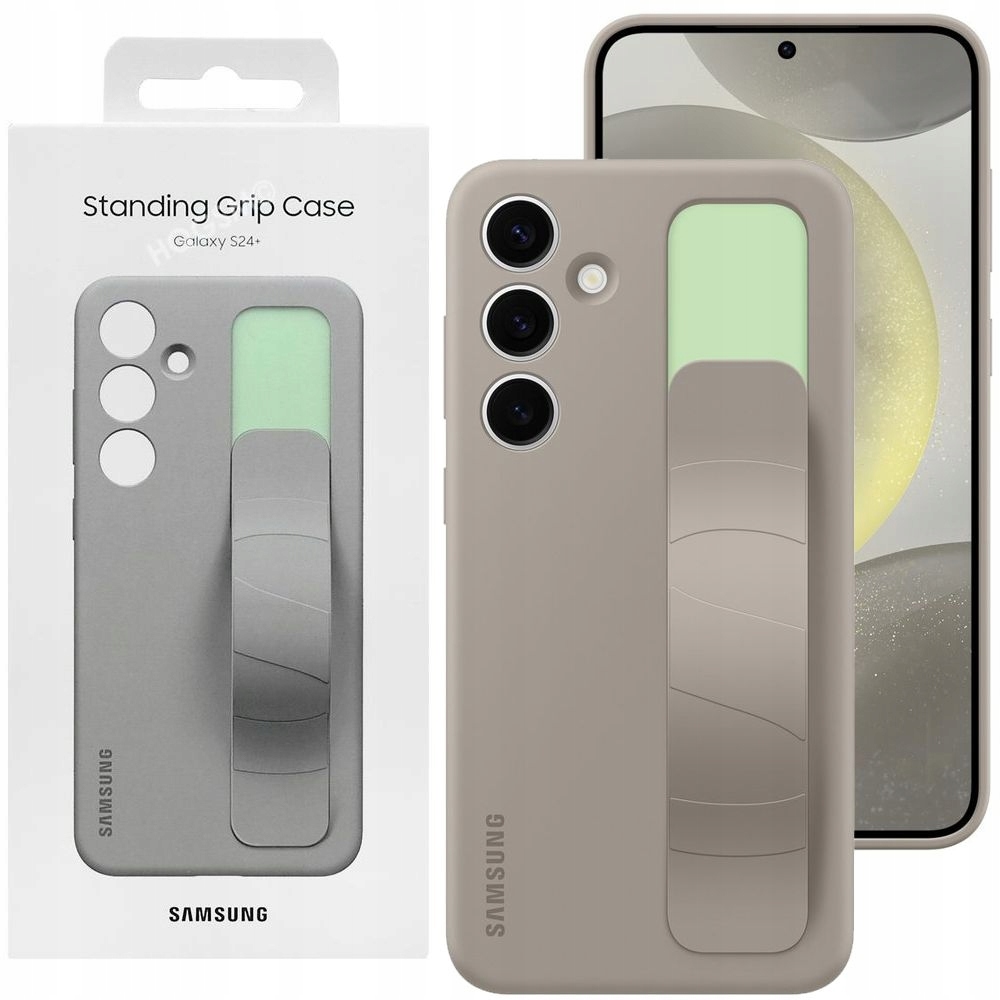Oryginalne Etui Standing Grip Case Taupe do Samsung Galaxy S24+ Plus