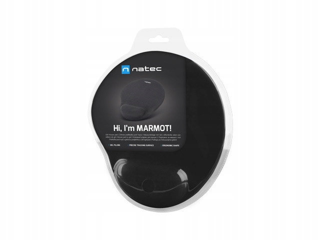 

Podkładka pod mysz Natec Marmot Żelowa Black