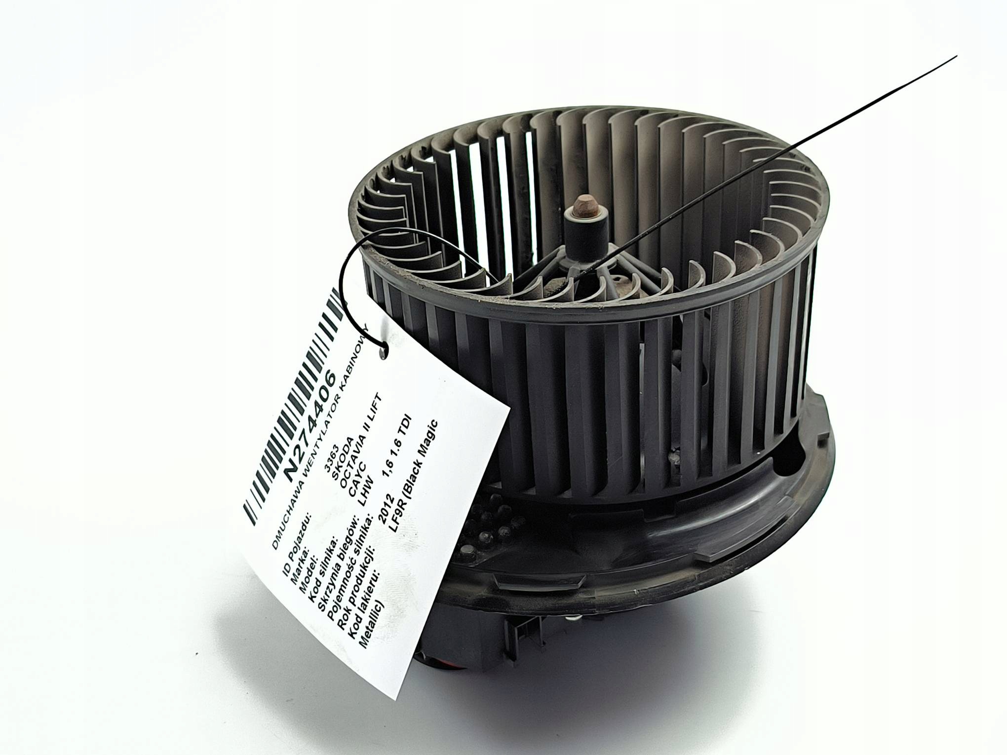 heating fan cab 3C0907521F SKODA OCTAVIA II LIFT