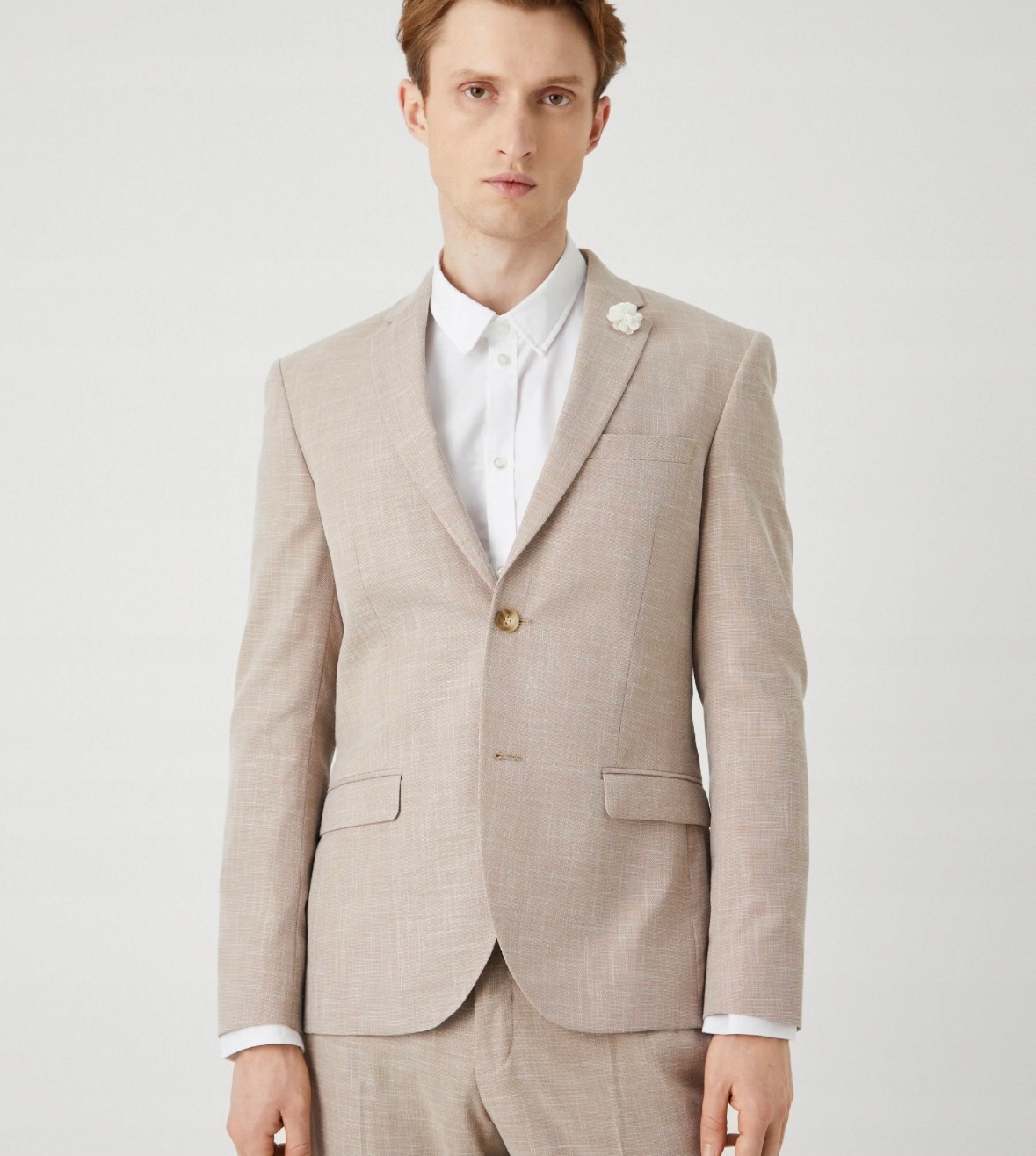 ISAAC DEWHIRST GARNITUR BEŻOWY KOMPLET 52 XL 42 Rozmiar 52