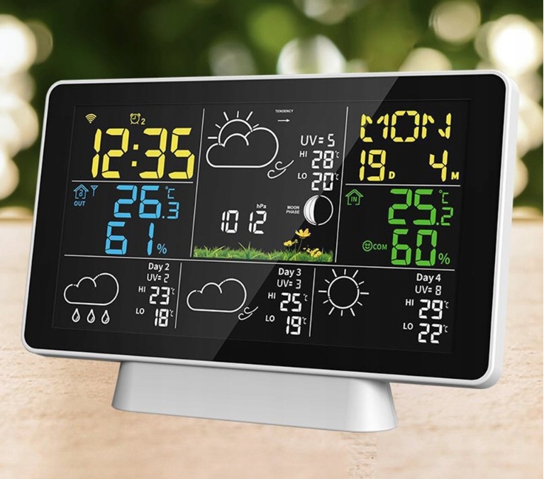 STACJA METEO WIFI INTELIGENTNY DOM POGODOWA TUYA TERMOMETR 3 CZUNJIKI °C Rh Kod producenta KH5058