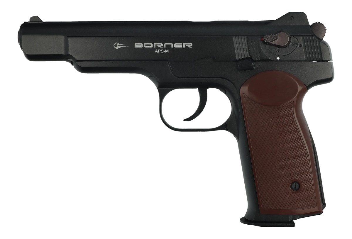 Pistolet wiatrówka co2 Borner Aps-m Stieczkin Kaliber 4.5 mm Replika Aps