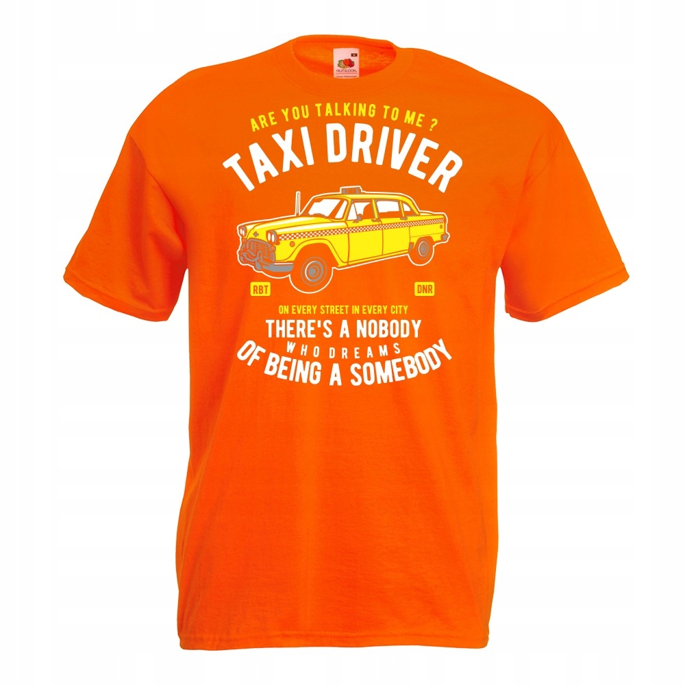 

Koszulka taksówka taksówkarz taxi M pomarańczowa