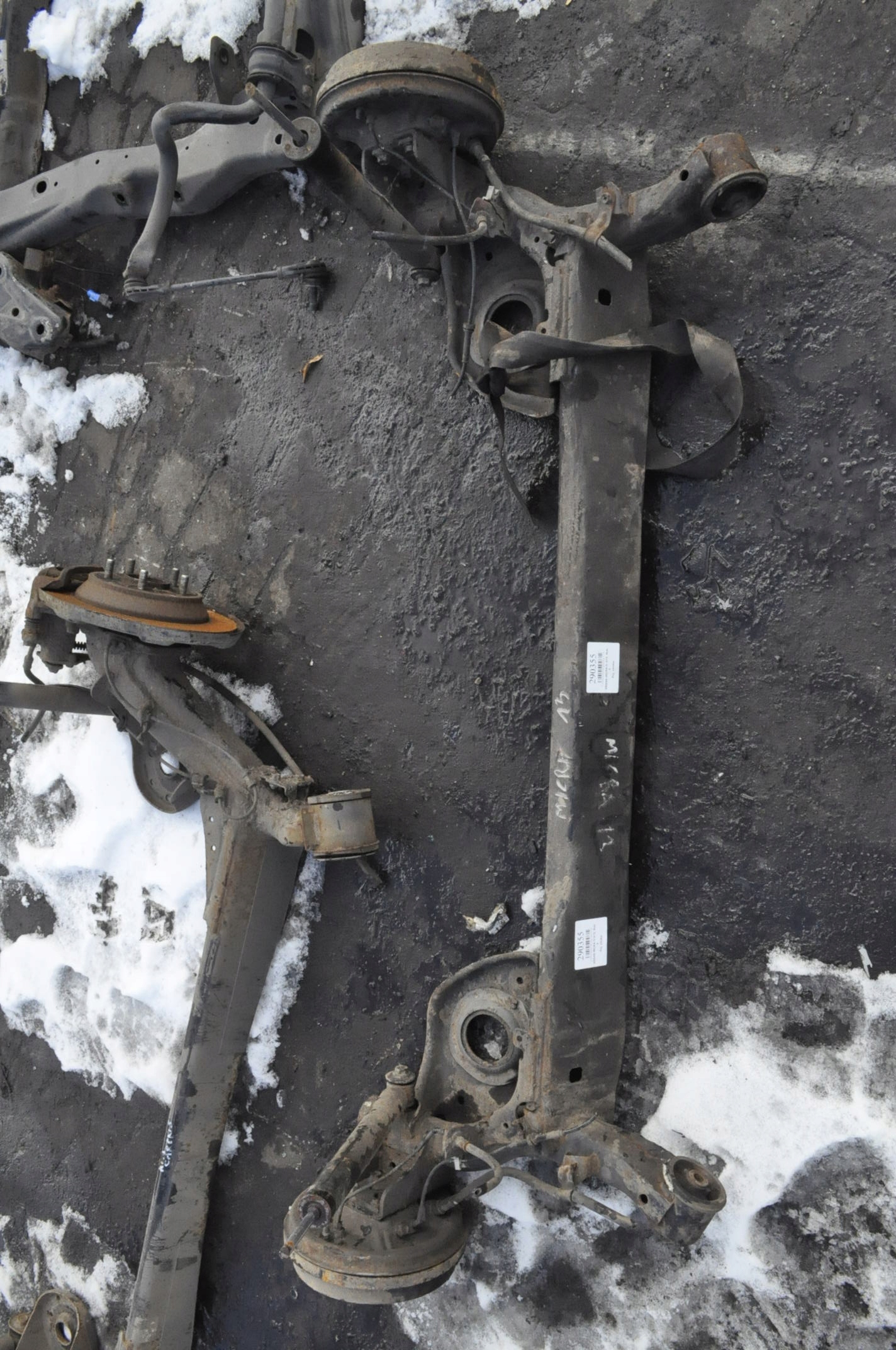 NISSAN MICRA IV K13 ZAWIESZENIE BELKA TYŁ