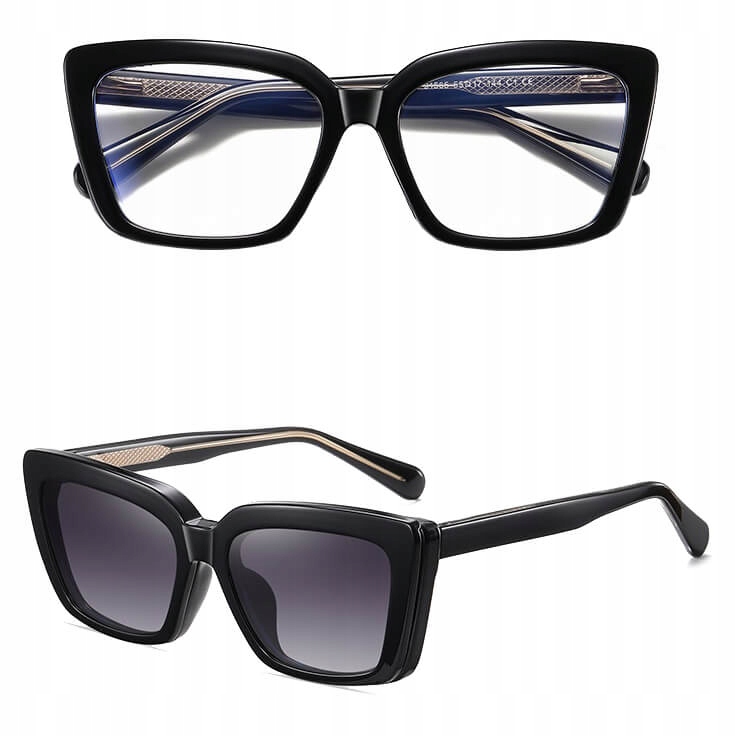 2v1 Clip-on brýle s obroučkami pro Pc Sluneční Clona