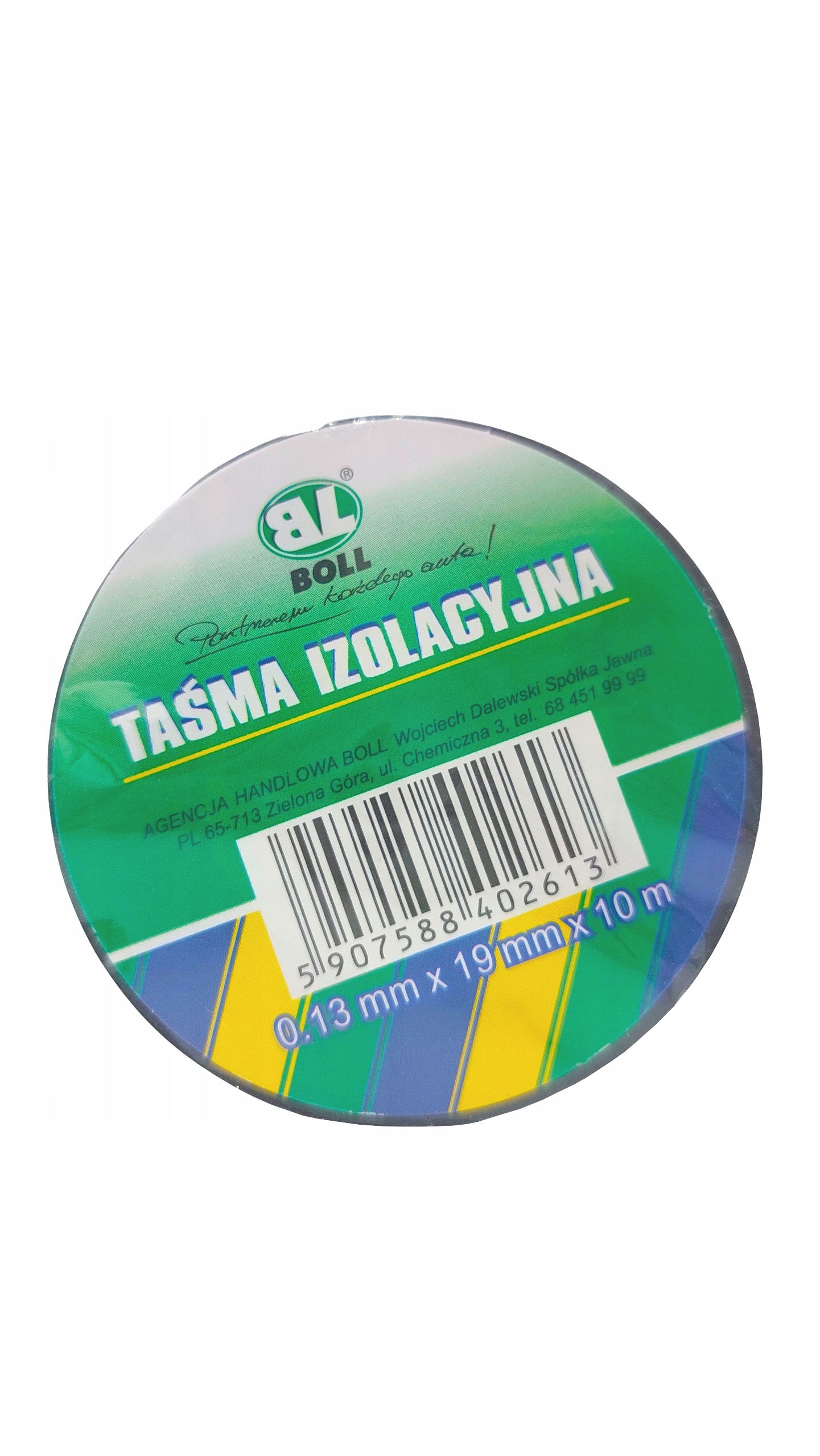 

Boll Taśma Izolacyjna 19mm/10 Mocno Klejąca Czarna