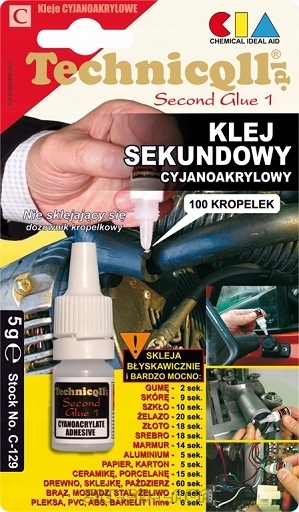 

Klej sekundowy 5 g Technicoll
