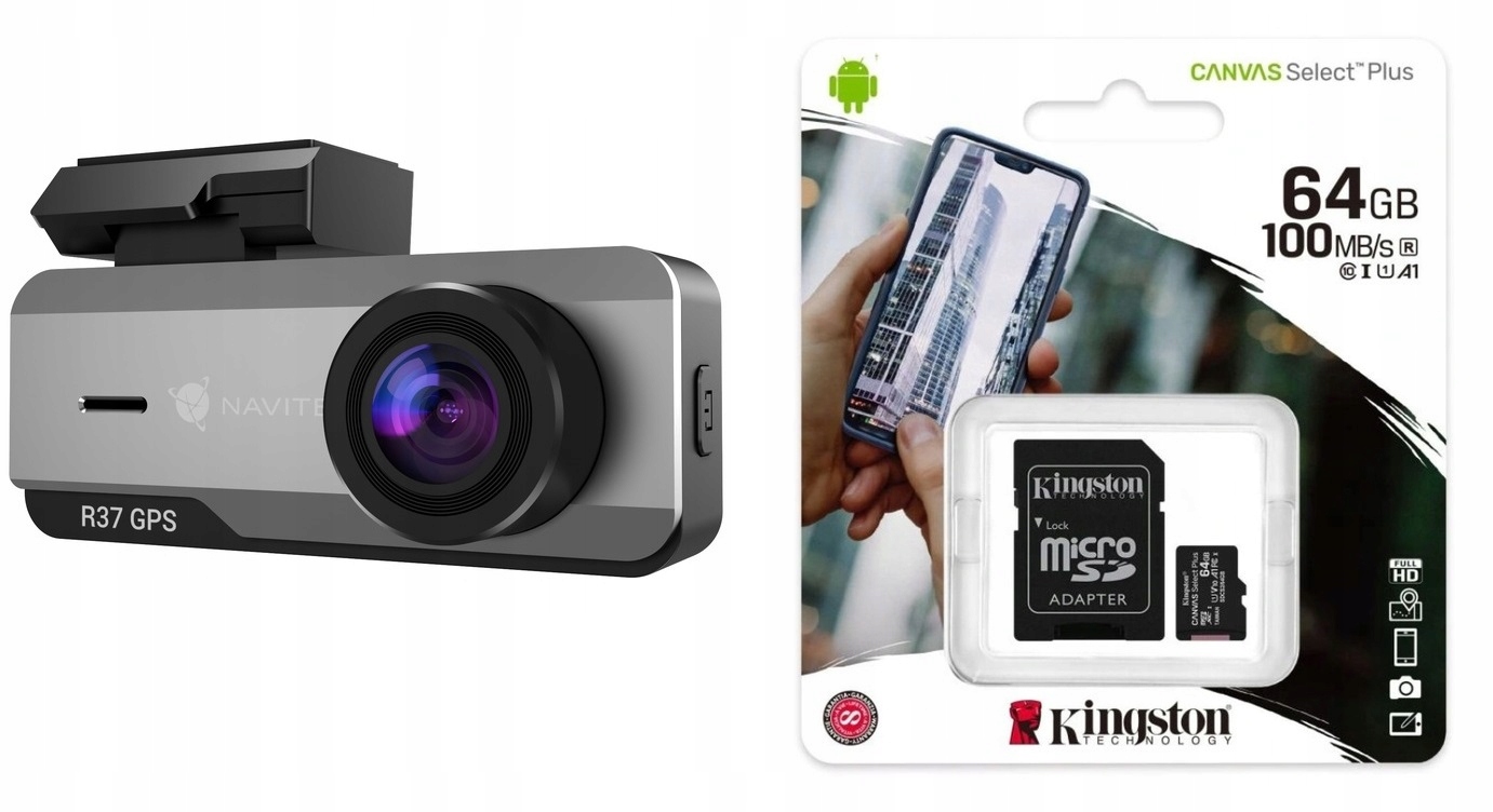 Automobilový rekordér Wi-Fi 64 Gb Navitel R37 Gps