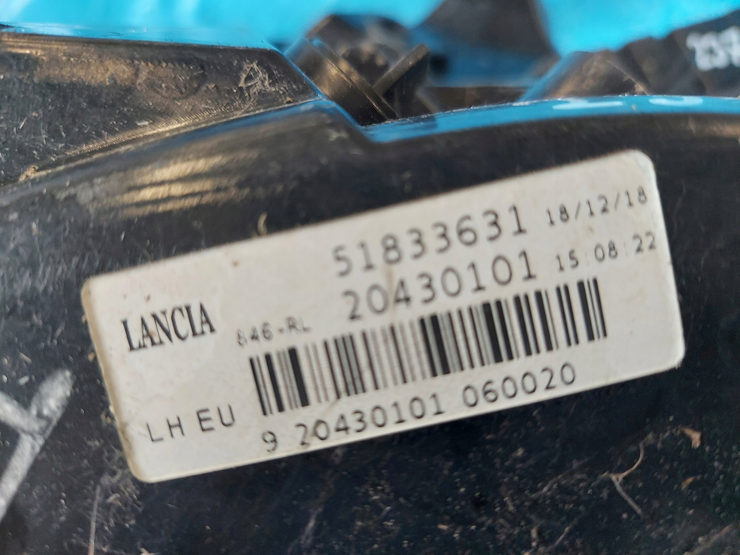 light LANCIA YPSILON III left rear part