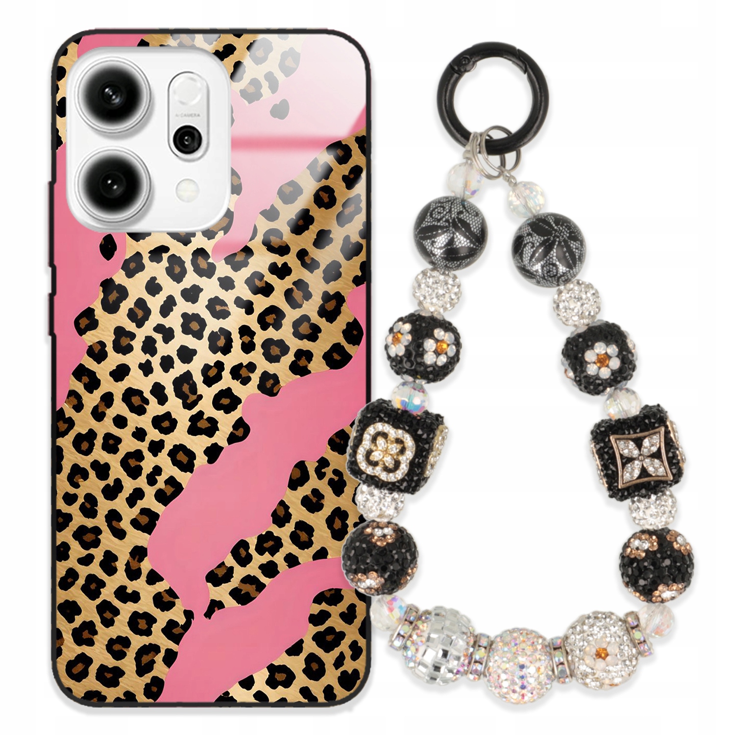 Puzdro Na Oppo Reno 14 5G Glass Kľúčenka Elegantné Prémiový Dizajn Puzdra