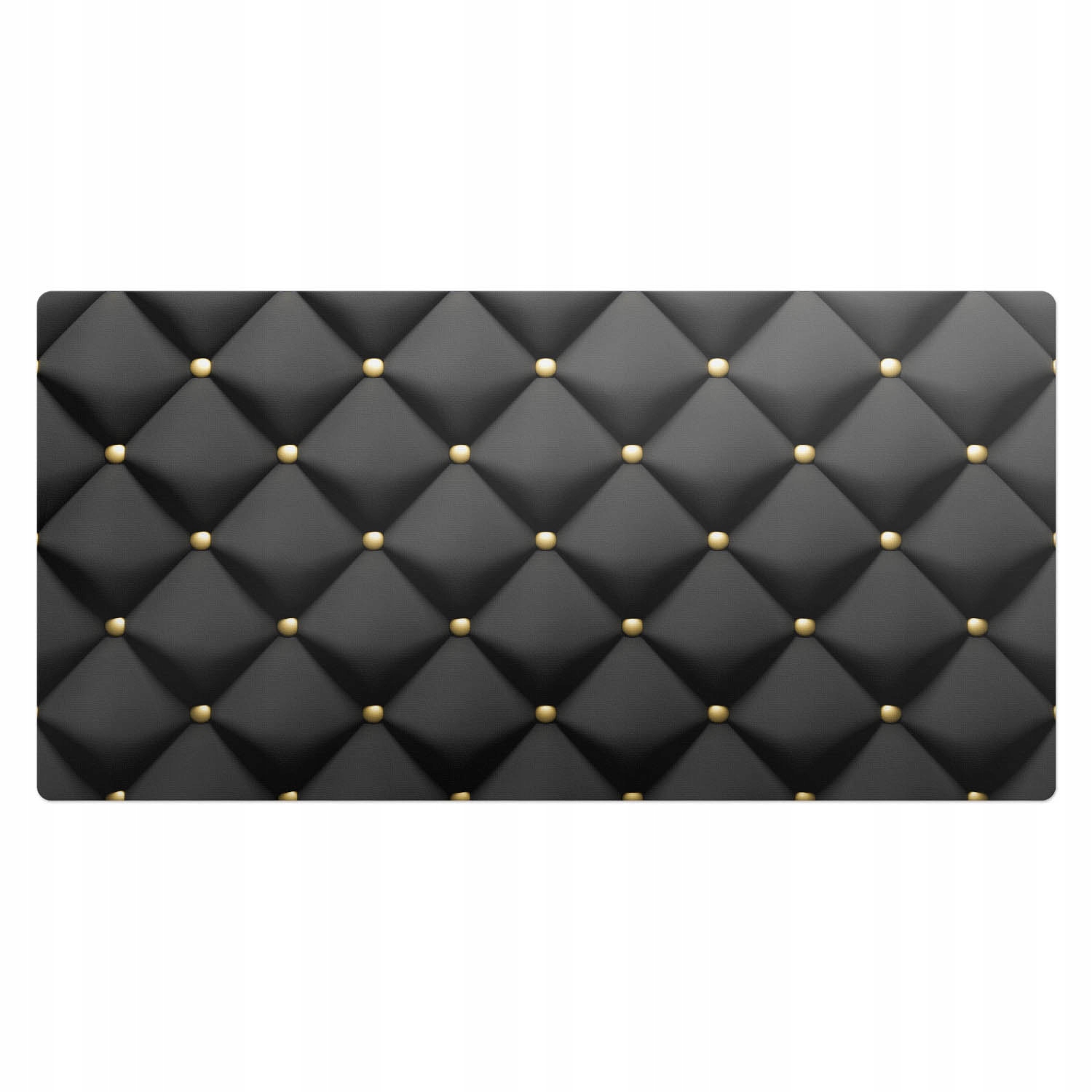 Protiskluzová podložka na psací stůl s grafikou Knoflíkový prošívaný vzor 100 x 50 cm