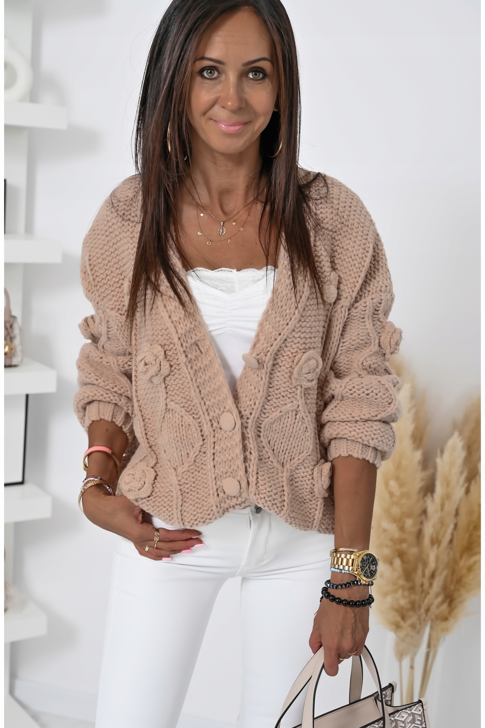 GRUBY CIEPŁY ROZPINANY SWETEREK ROMESSO! WZ.2 Marka inna