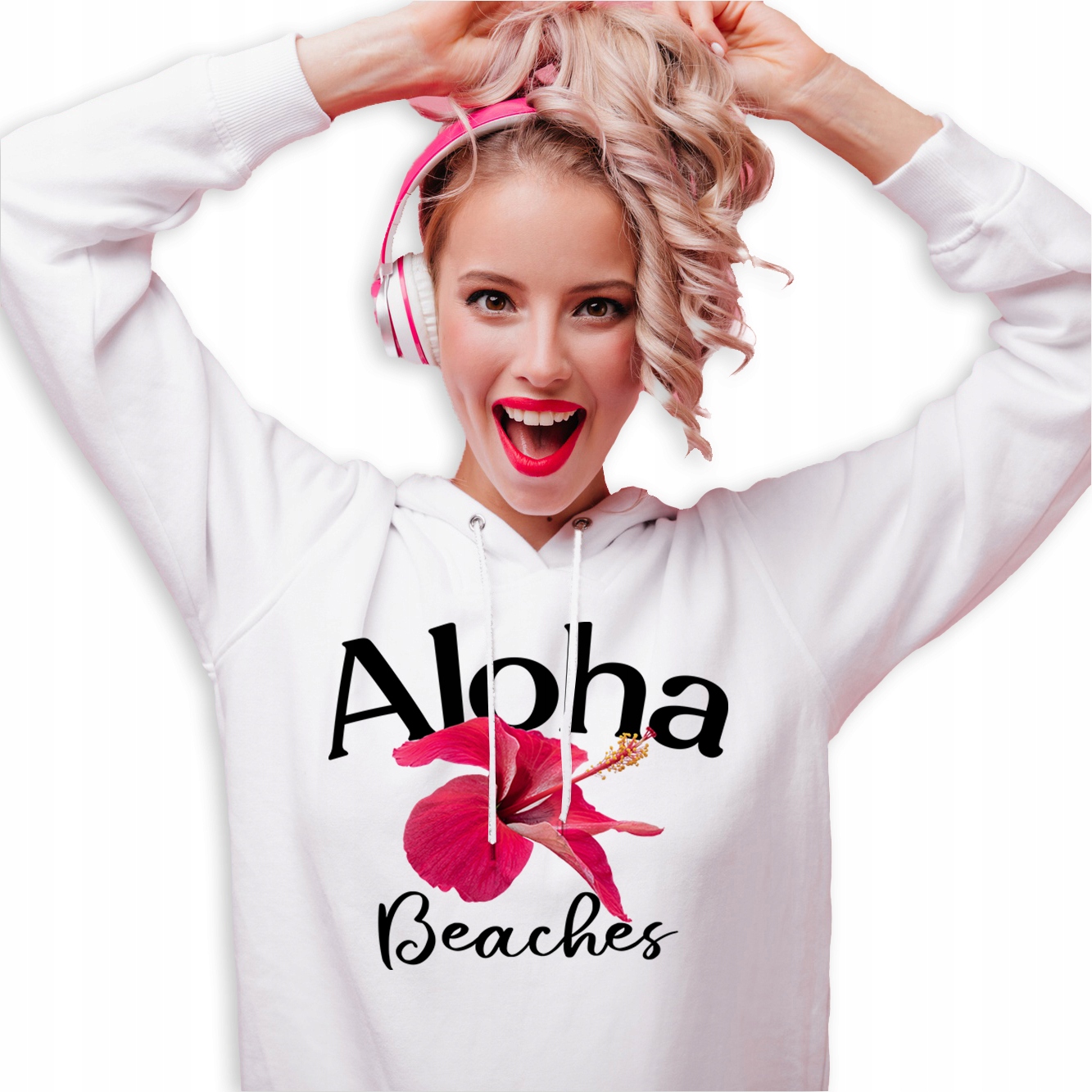 Mikina S Kapucí s kapucí Flower Aloha Beaches M