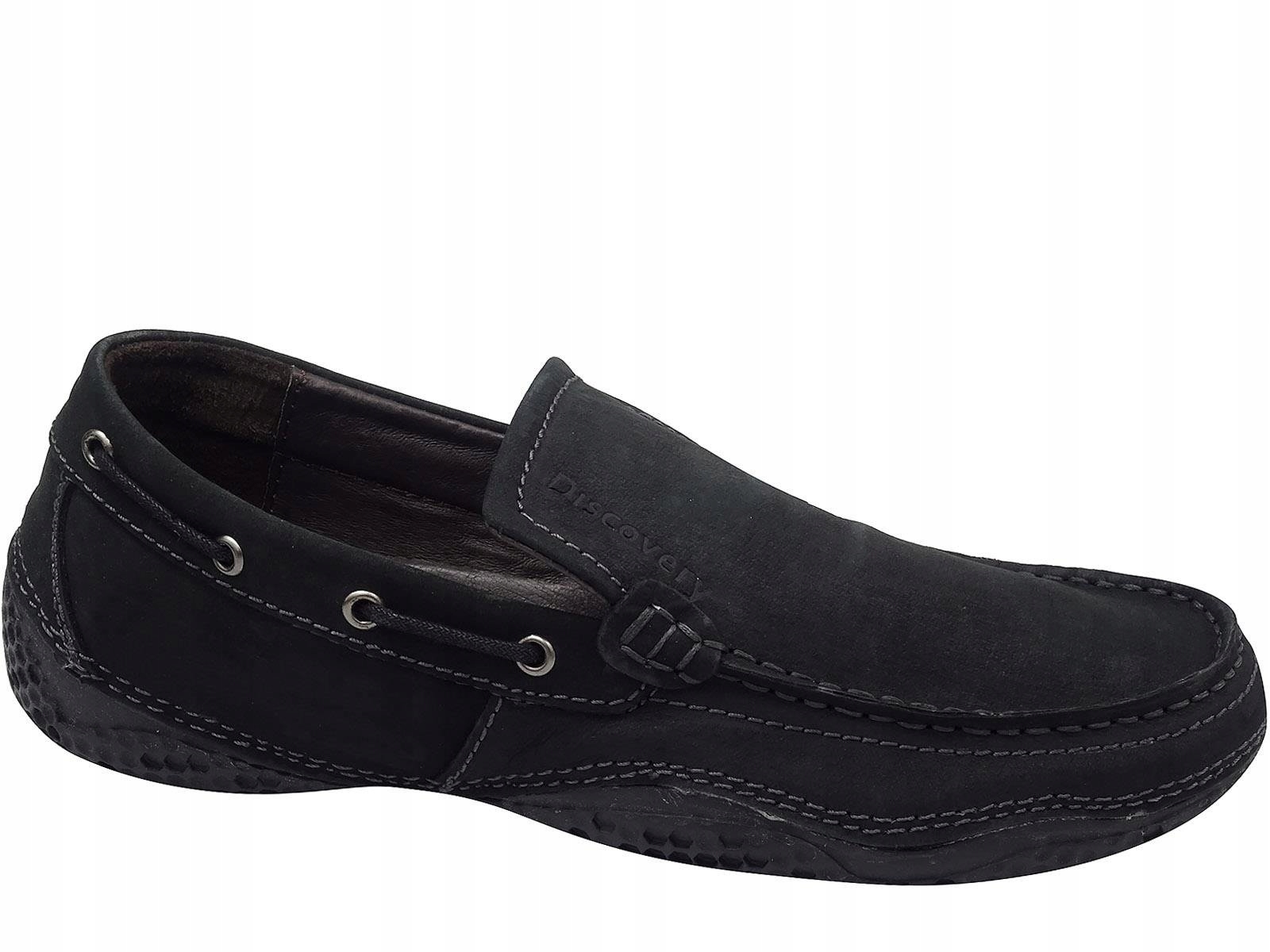 

-60% Mokasyny Wsuwane Skórzane Półbuty Buty Męskie