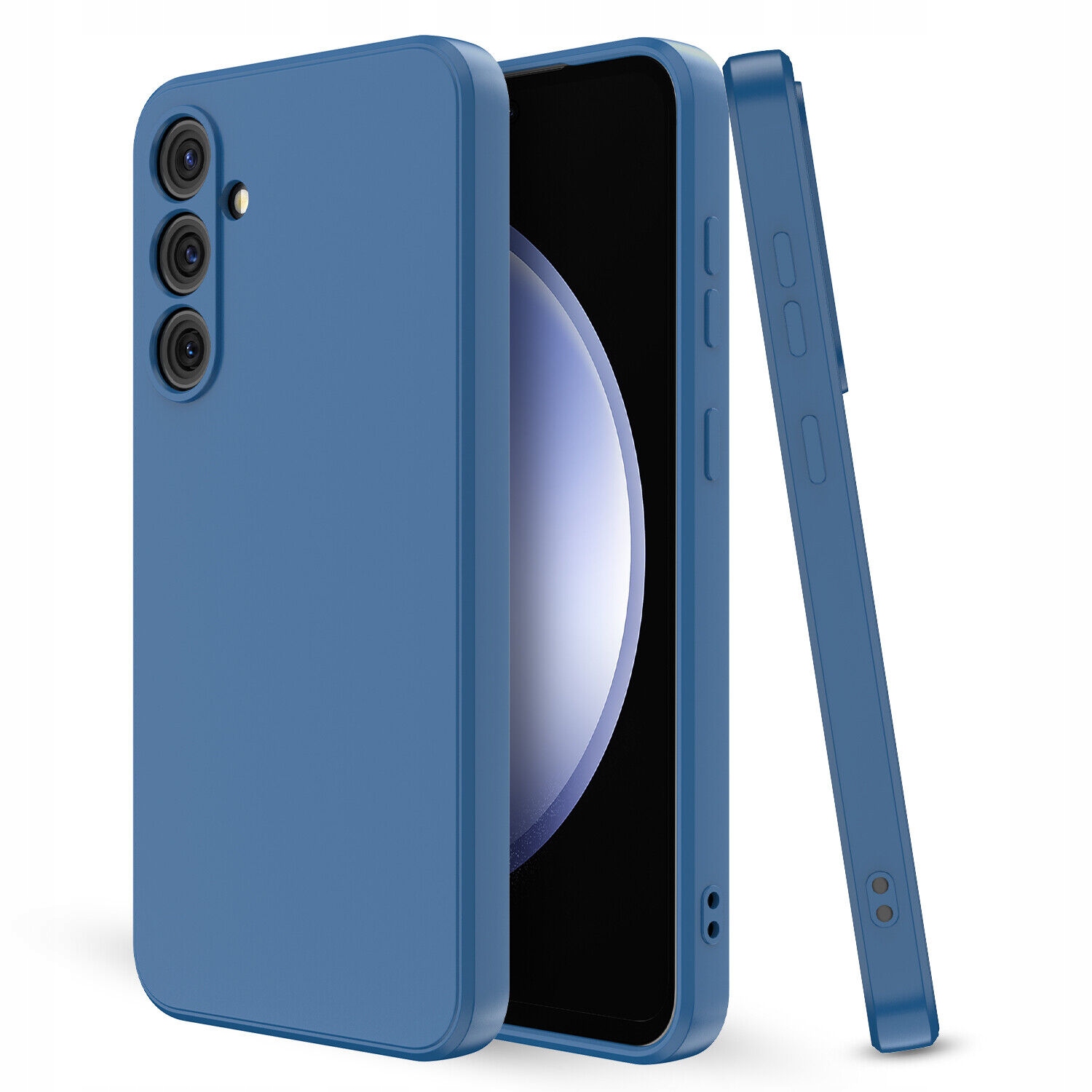 ETUI SILIKON CASE SILIKONOWE PLECKI do SAMSUNG GALAXY S23 FE NIEBIESKI