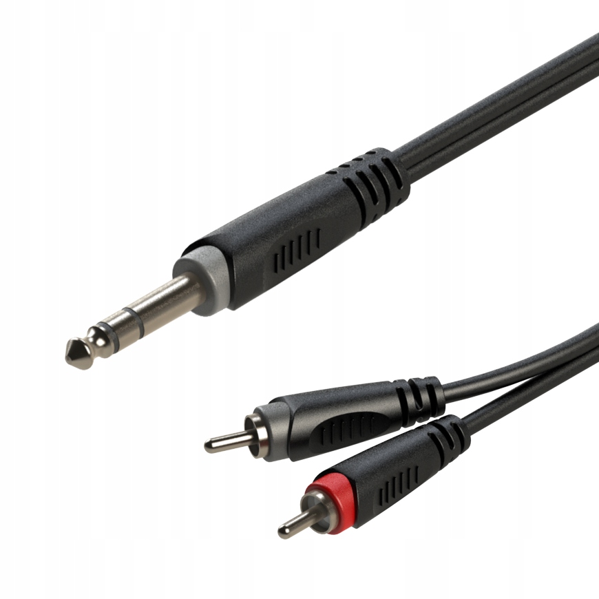 

Roxtone Kabel 1m Jack 6.3 stereo 2x Rca RAYC110L1