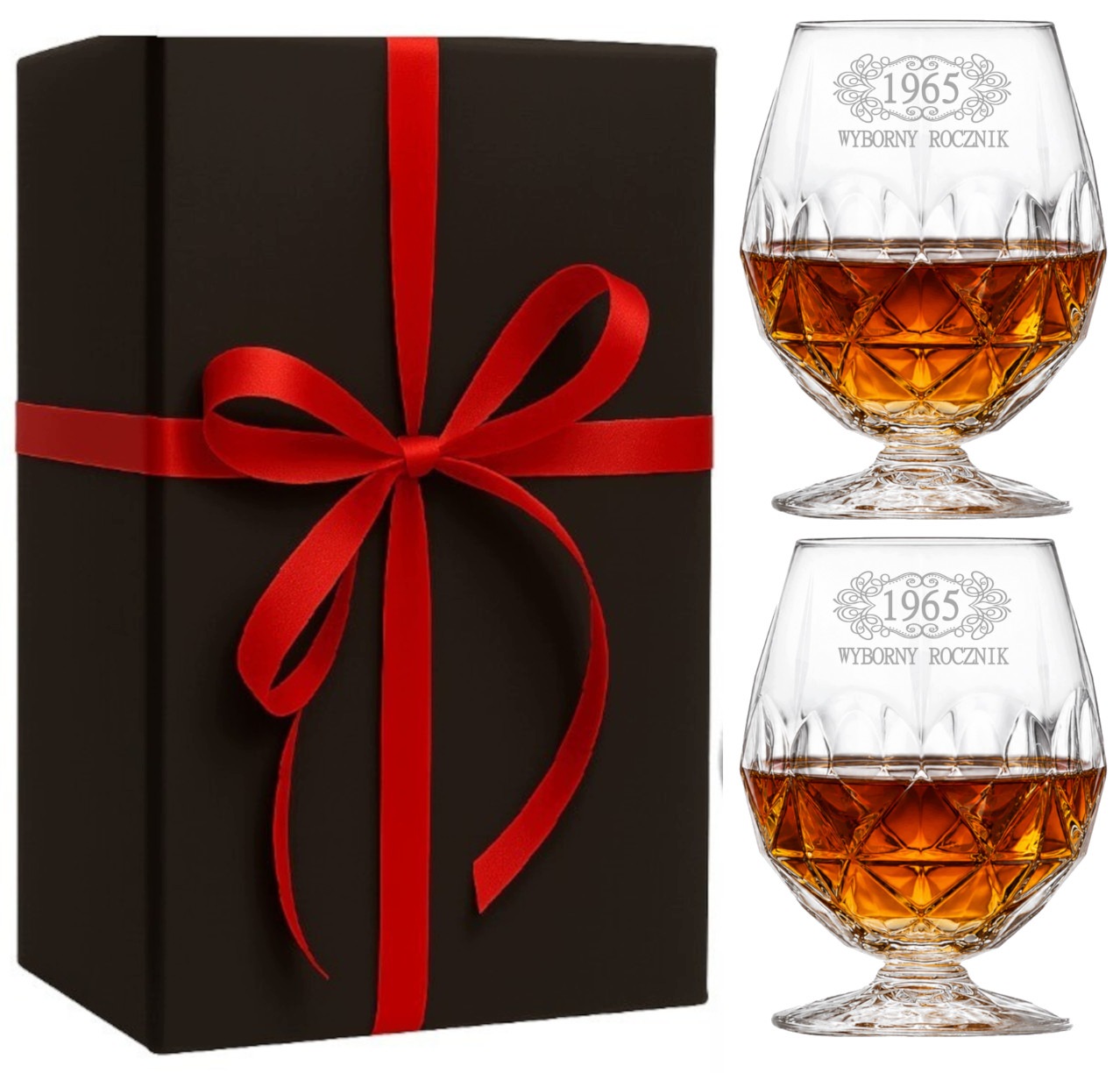 Sada 2 Sklenice 530 ml Koňak Brandy Gravírováním Narozeniny Dárek