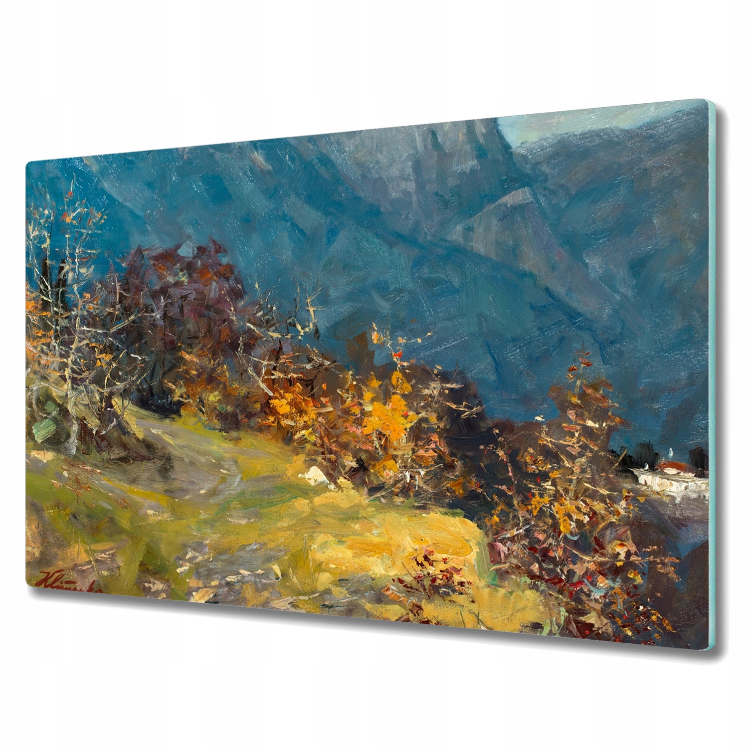 

Deska 80x52 cm Malarstwo przyroda góry z nadrukiem