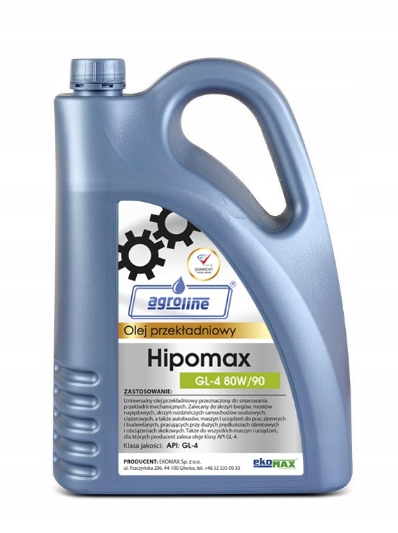 

Olej przekładniowy Ekomax Hipomax GL-4 80w90 5L