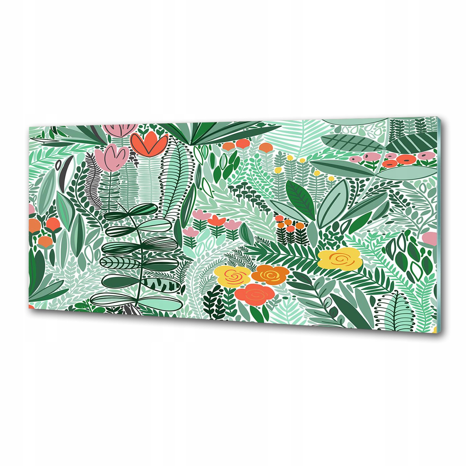 Panel do kuchyne Kvetinový vzor 125 x 50 cm Lepidlo