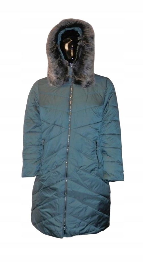 Pikovaný Zateplený Kabát Jawal Kapuce Kožušek Bunda Iga vel. 46