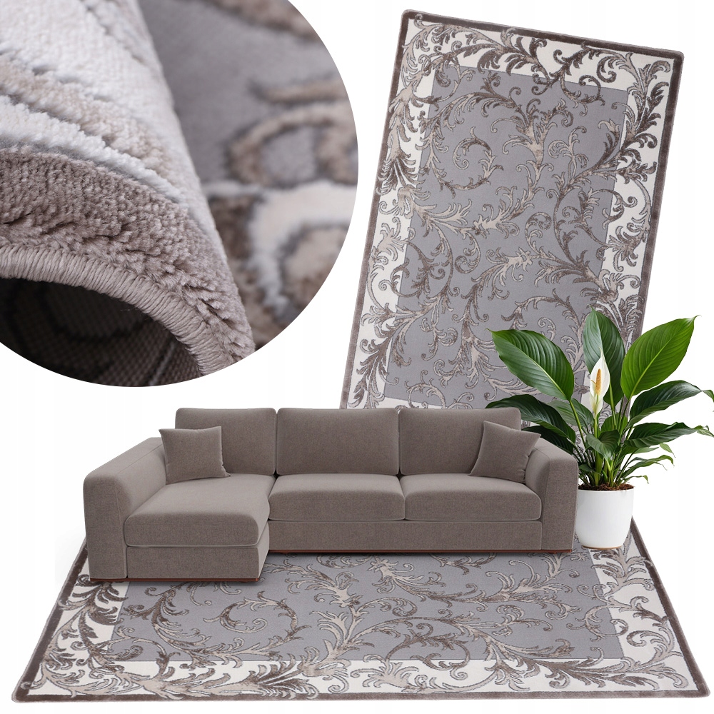 Koberec Do Obývačky Módny Vzor 170 X 120 Mäkký Moderný