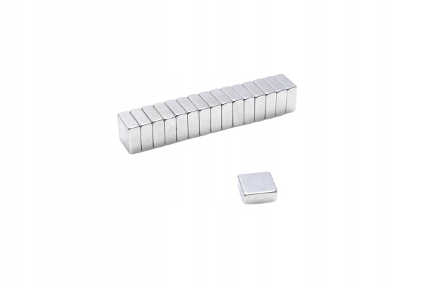 Magnet Neodymový deskový Mpł 10x10x4 N38 komplet 100 kusů