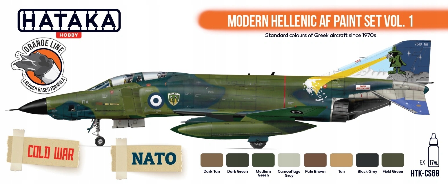 Hataka CS68 Sada barev Modern Hellenic Af vol. 1 8x17 ml