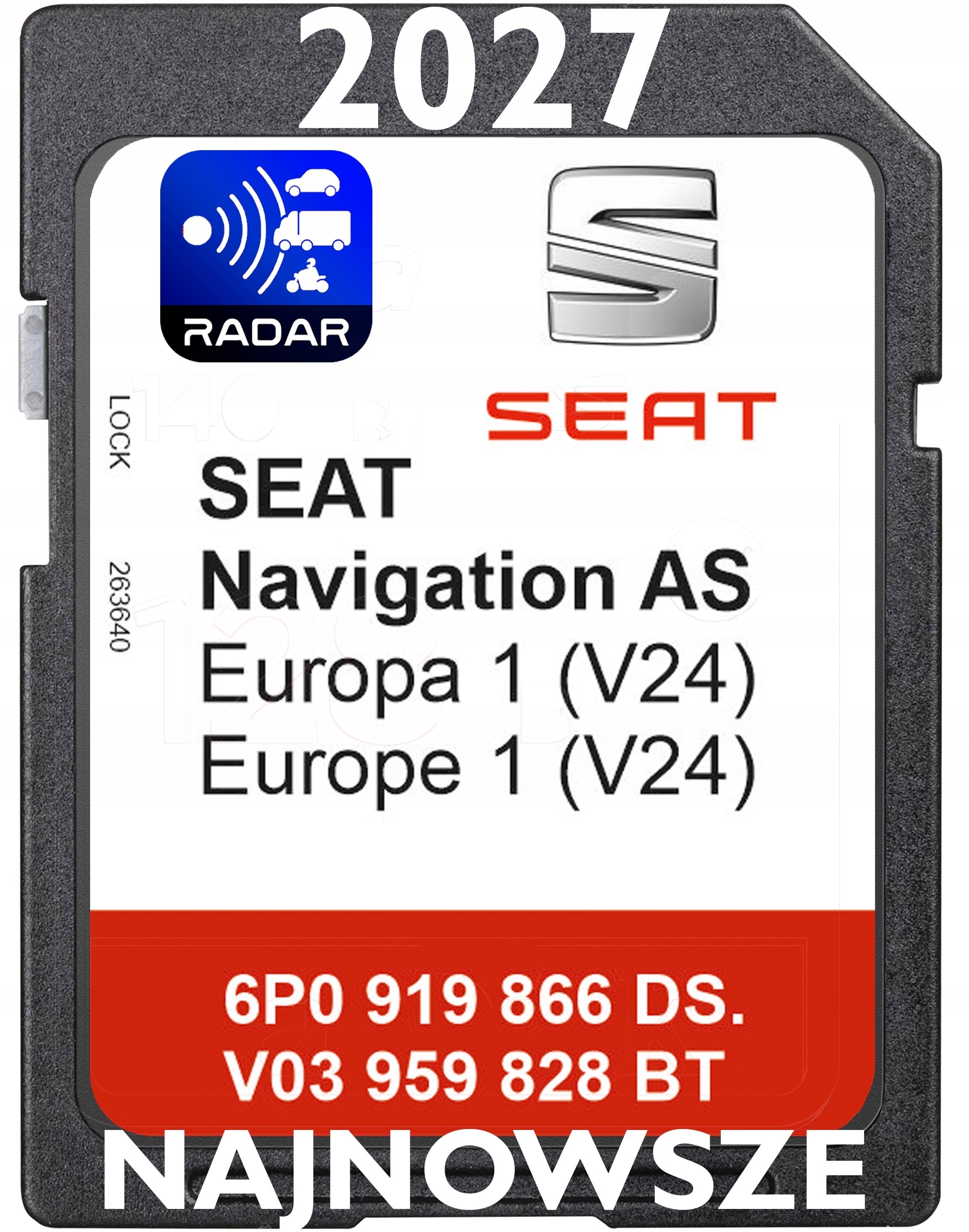 Mapa Sd Gps Karta Seat 2027 V24 Eu 6PO MIB2 Ateca Arona Ibiza Leon Toledo
