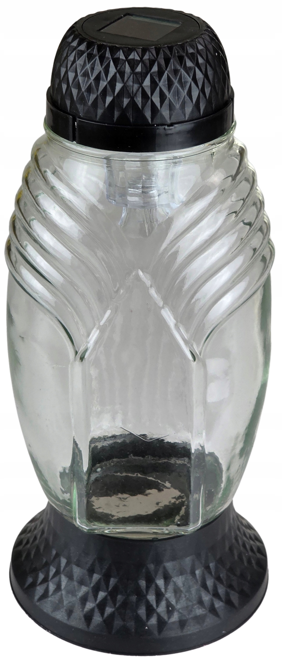 Znicz Solarny LED 25 cm – ZNICZE EKO, Wodoodporny, LA 534 CZARNY