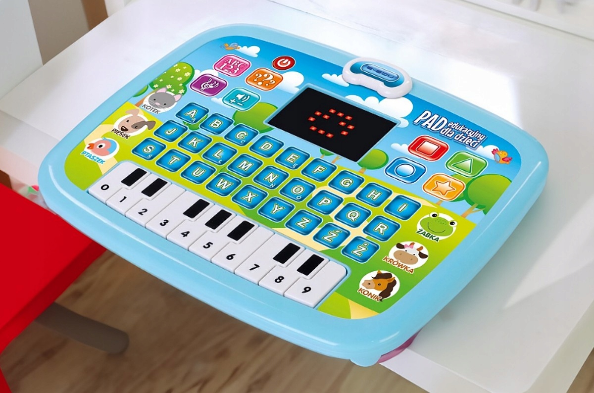 LAPTOP TABLET DOTYKOWY EDUKACYJNY KOMPUTER LCD PL Materiał plastik