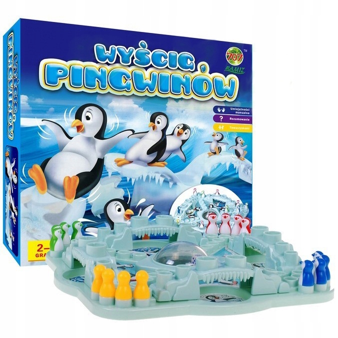 

Wyścig Pingwinów Lodowy Chińczyk 3D Wersja Polska