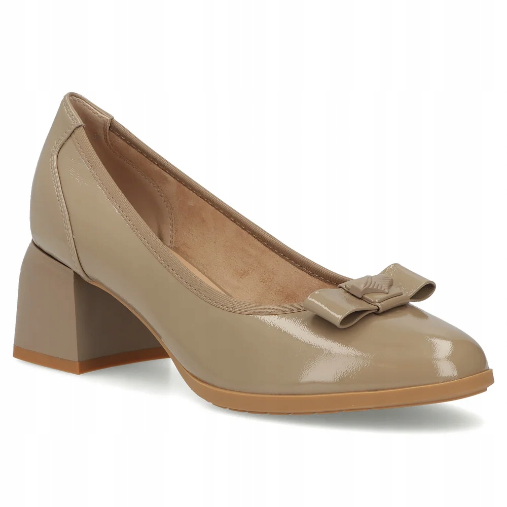 Skórzane czółenka na obcasie Filippo r.40