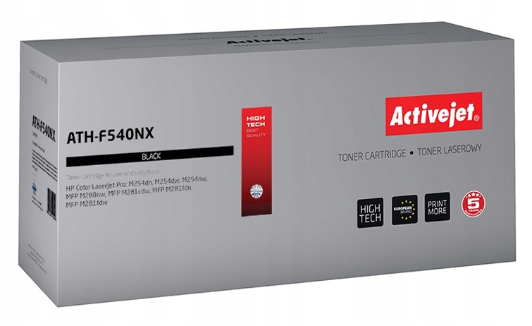 Toner Activejet 203X CF540X Do Hp Laserjet Pro M254nw M280nw M281fw M281fdw