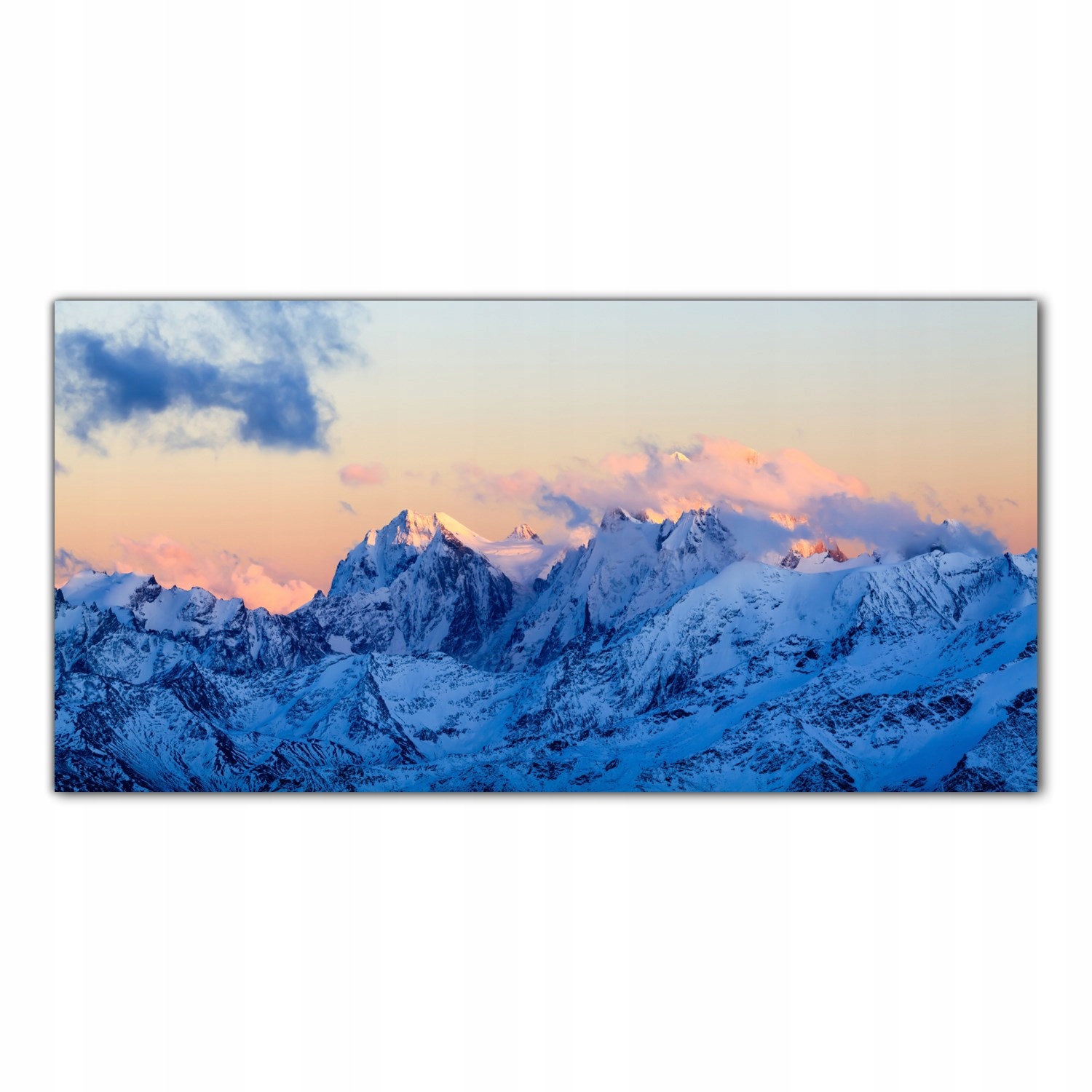 Hory Západ slunce 120x60 Tvrzený panel nad pracovní deskou